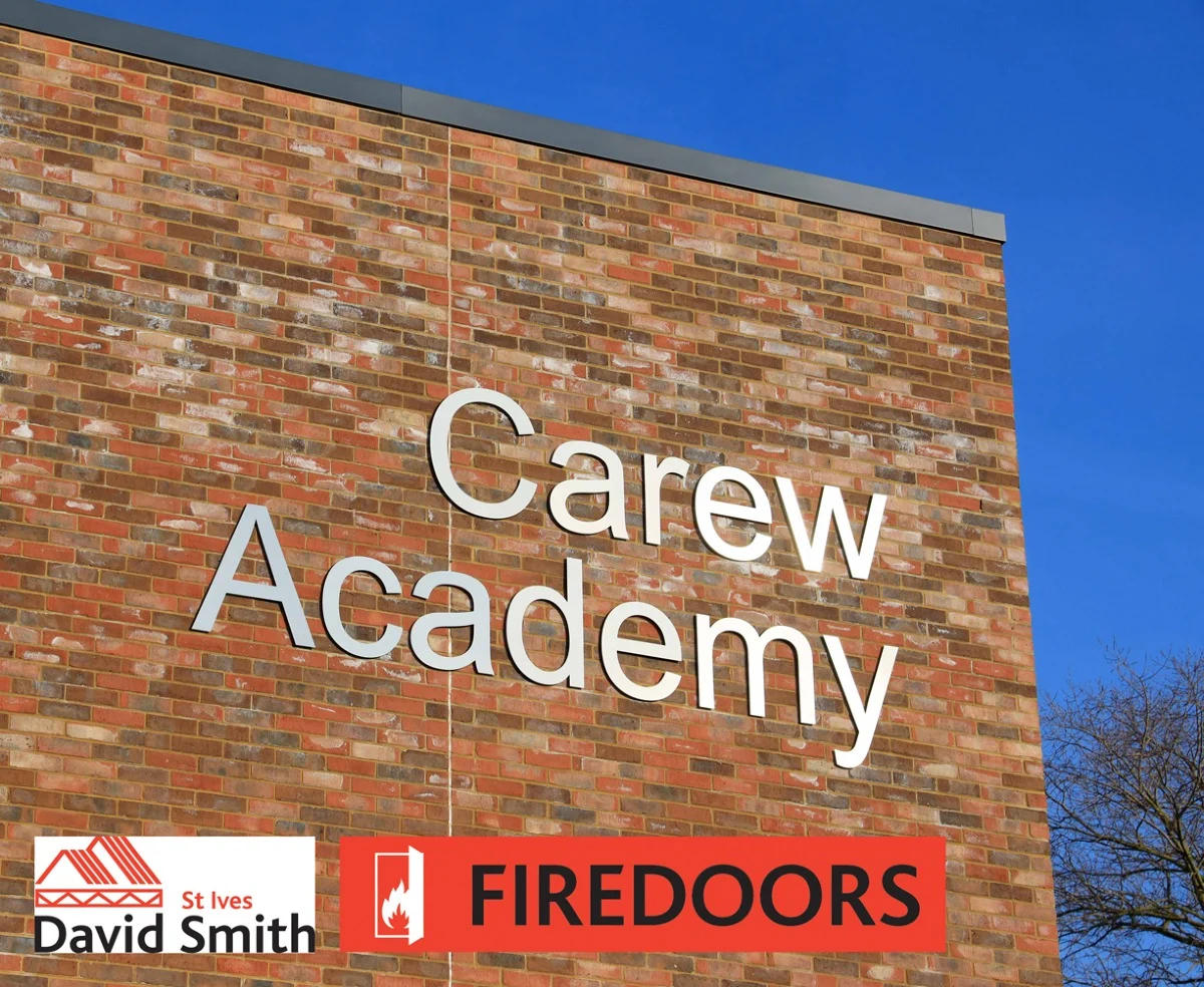 Carew Academy sign on wall