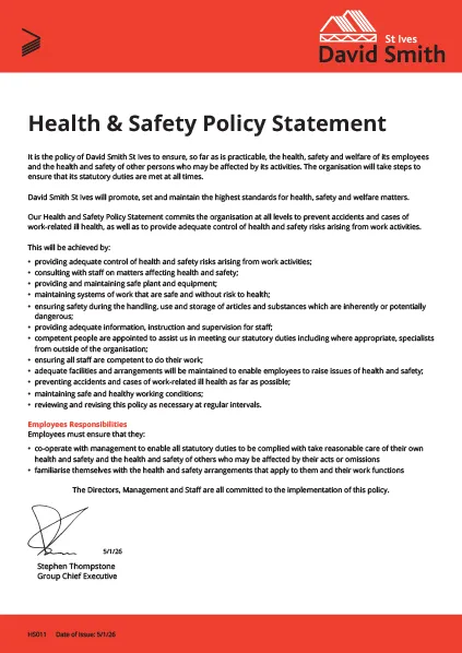 Health & Safety Policy Statement