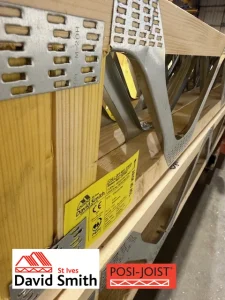 A close up angle of a Posi-Joist.