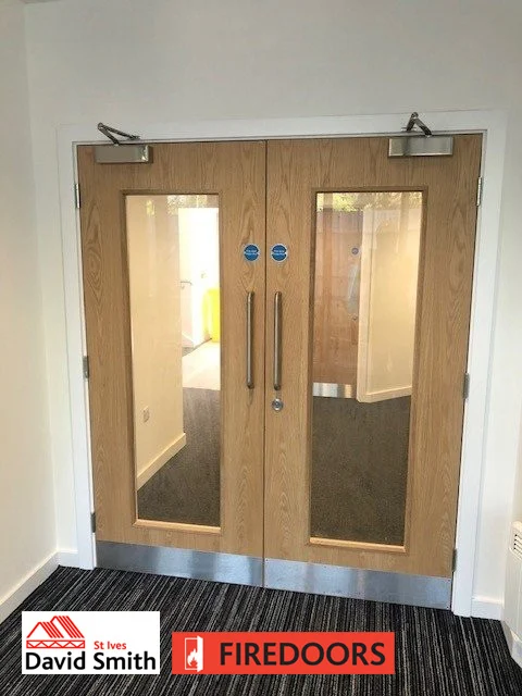 Double doors with window on the inside