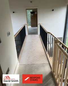 landing leading to a hallway
