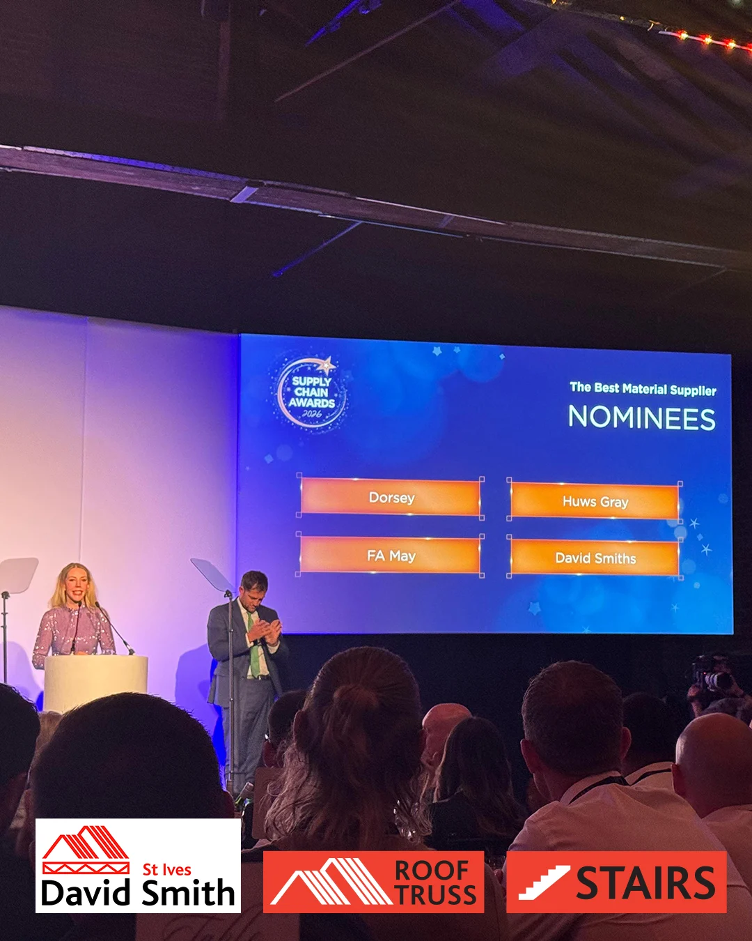 The David Smith St Ives team were delighted to be shortlisted for the Hill Group - 2026 Supplier of the Year Awards last week.
